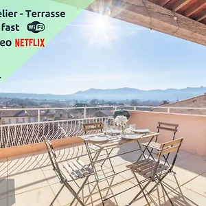 Mont Ventoux - Terrasse - Vue Degagee - Linge De Qualite - Fibre - Confort Appartement